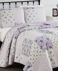 Cannon Elissa Patchwork 3 Piece Quilt Set, King