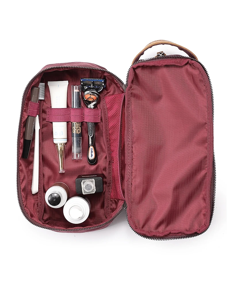 Tsd Brand Stone Creek Waxed Canvas Toiletry Bag