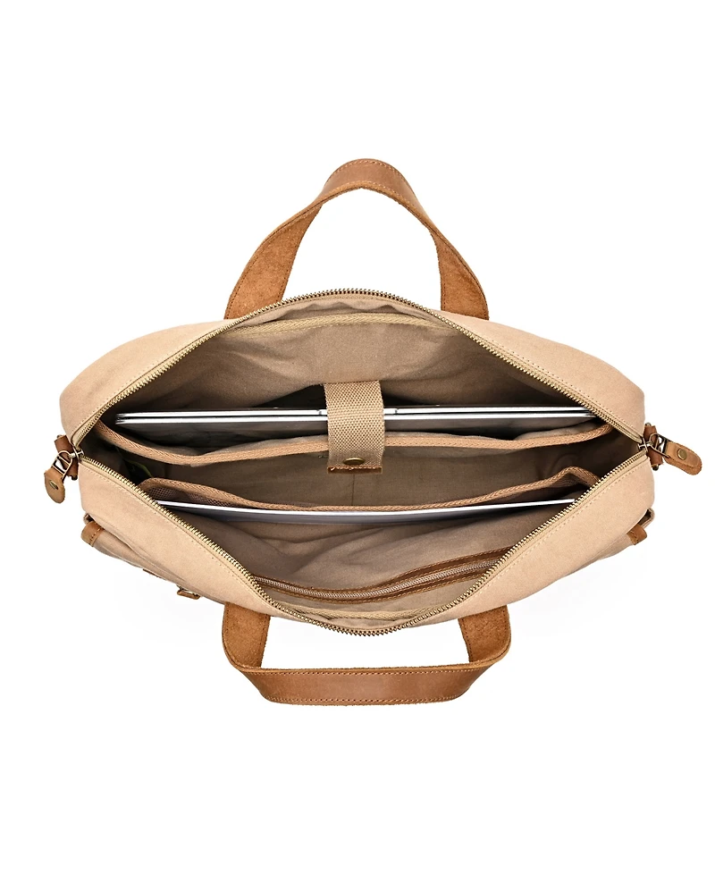 Tsd Brand Valley Oak Canvas Brief Bag