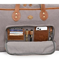 Tsd Brand Valley Oak Canvas Weekender Bag