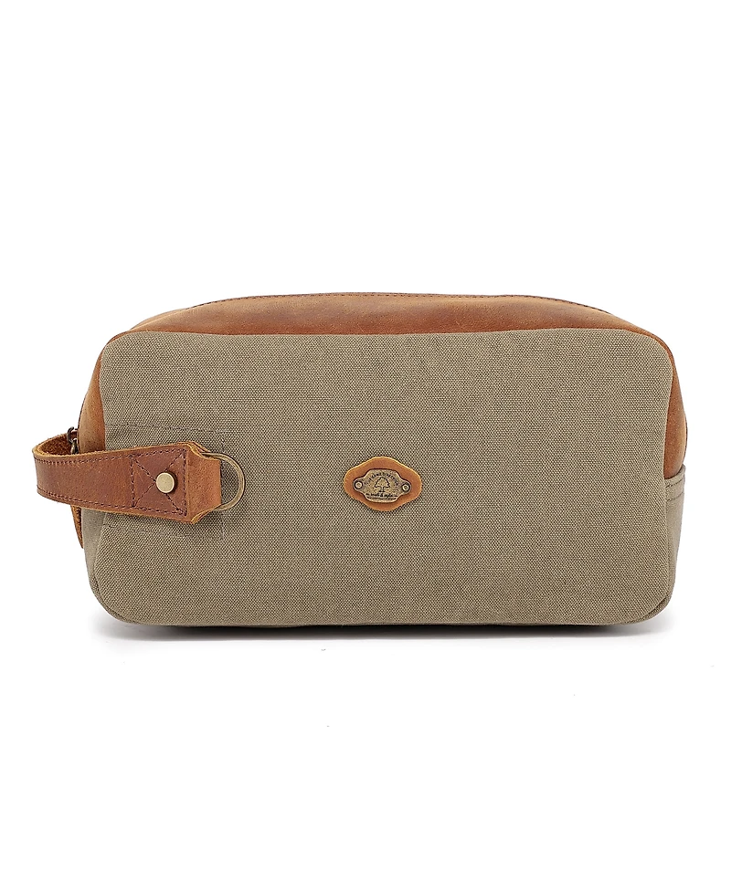 Tsd Brand Valley Oak Canvas Toiletry Bag