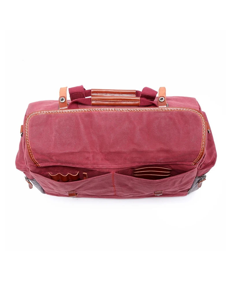 Tsd Brand Stone Creek Waxed Canvas Duffel Bag