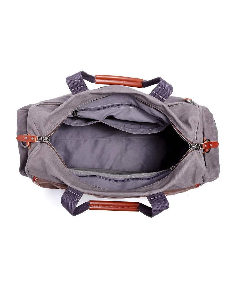 Tsd Brand Stone Creek Waxed Canvas Duffel Bag