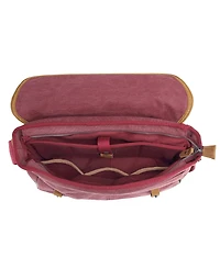 Tsd Brand Mountain Wood Canvas Messenger Bag
