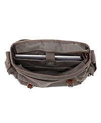 Tsd Brand Silver Road Canvas Messenger Bag