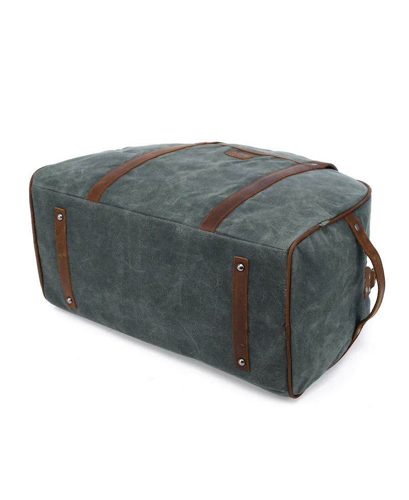 Tsd Brand Stone Creek Waxed Canvas Travel Bag