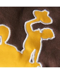 Women's Stadium Athletic Brown Wyoming Cowboys Big Logo Pullover Hoodie