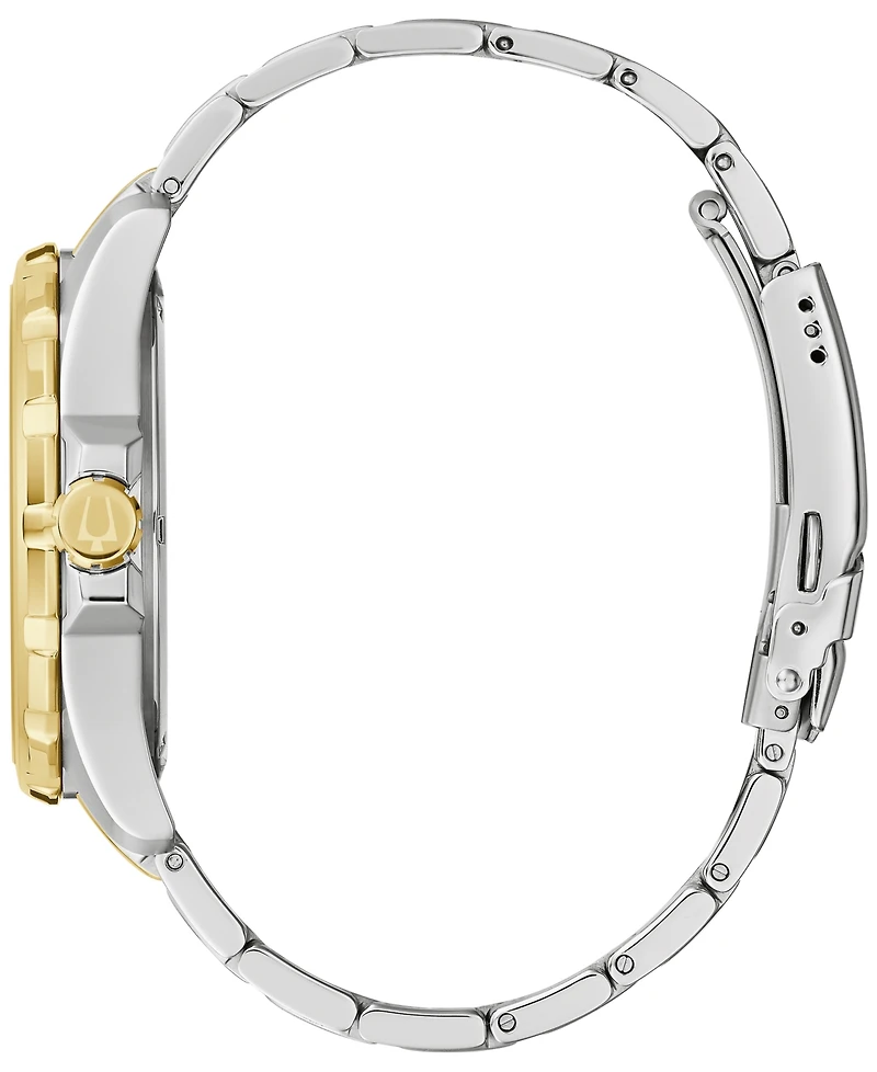 Bulova Men's Marine Star Two-Tone Stainless Steel Bracelet Watch 43mm