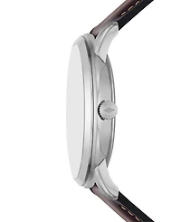 Fossil Men's Neutra Brown Leather Strap Watch 42mm