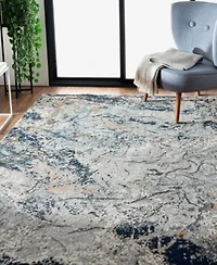 Closeout Lr Home Tempest Abstract Arctic Glacier Area Rug