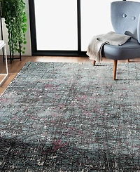 Closeout! Lr Home Frenzy Abstract Fuchsia Splatter 7'6" x 9'6" Area Rug