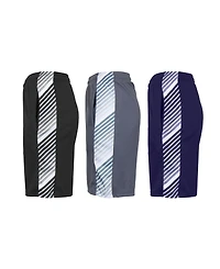 Galaxy By Harvic Men's Moisture Wicking Performance Mesh Shorts, Pack of 3