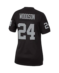 Women's Mitchell & Ness Charles Woodson Black Las Vegas Raiders Legacy Replica Team Jersey