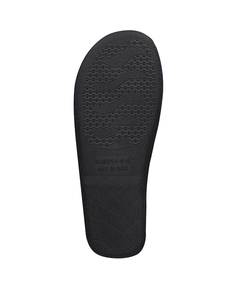 Women's Foco Pittsburgh Penguins Script Cross Slide Slippers