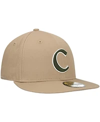 Men's New Era Tan Clemson Tigers Camel & Rifle 59FIFTY Fitted Hat