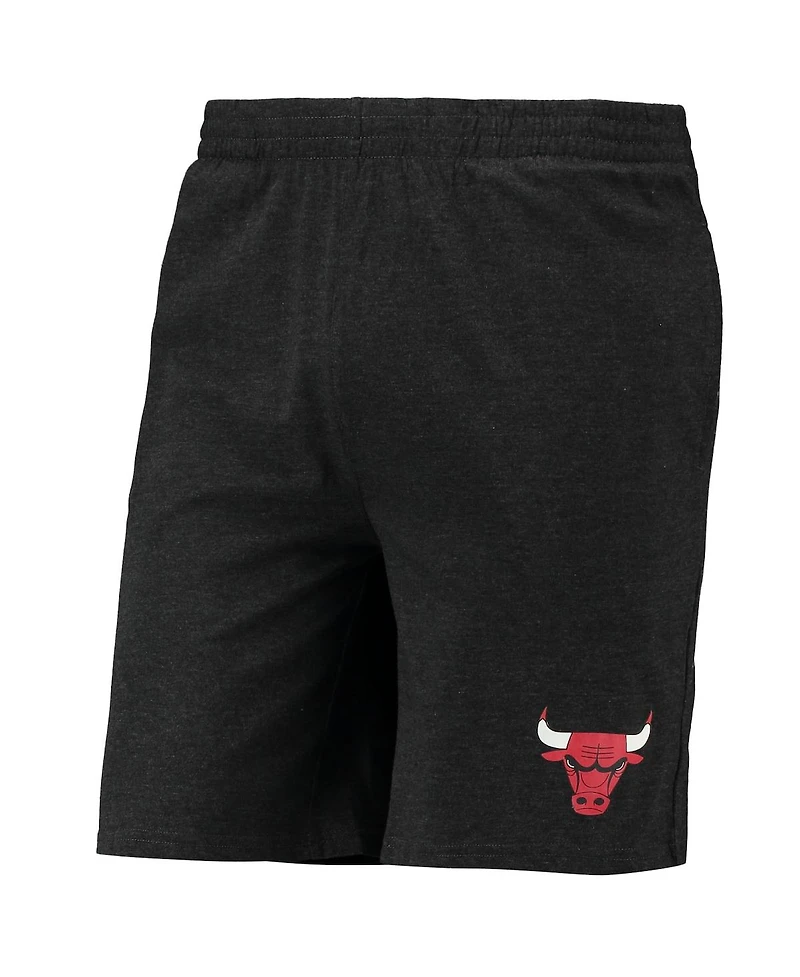 Men's Concepts Sport Black, Red Chicago Bulls T-shirt and Shorts Sleep Set