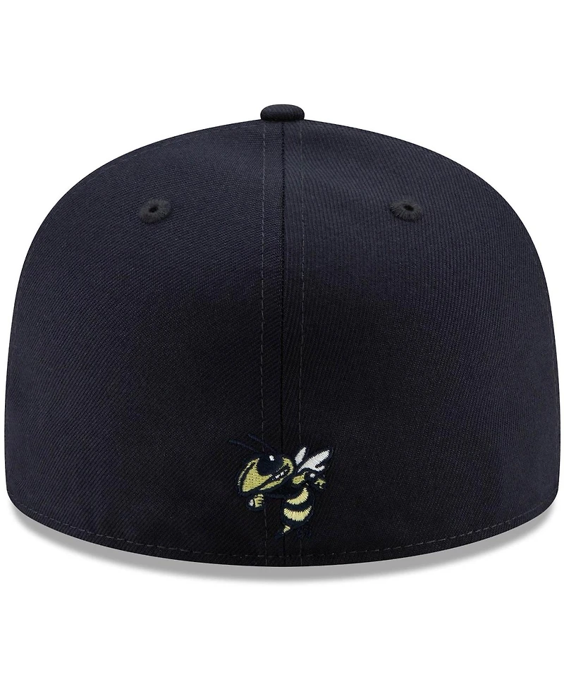 Men's New Era Navy Georgia Tech Yellow Jackets Primary Team Logo Basic 59FIFTY Fitted Hat