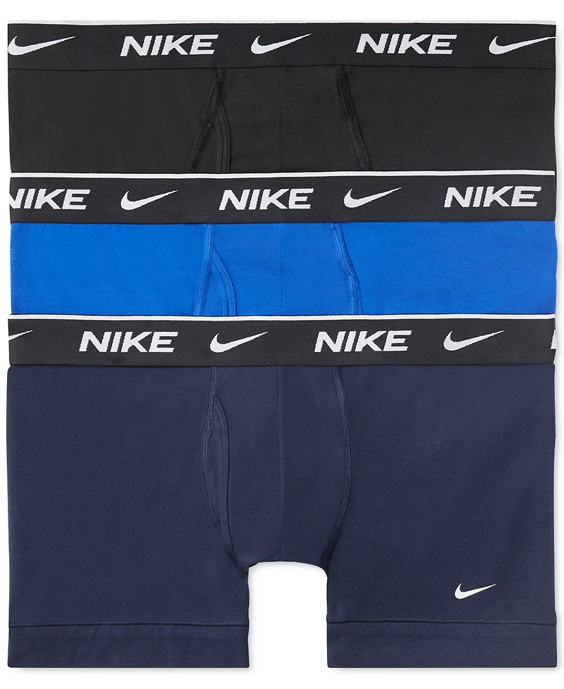 Nike Men's 3-Pack Dri-fit Essential Cotton Stretch Trunk