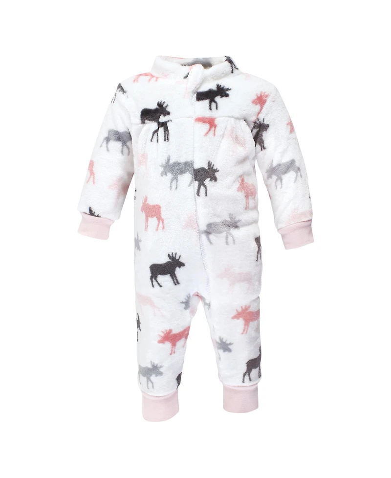 Hudson Baby Baby Girls Hudson Plush Jumpsuits