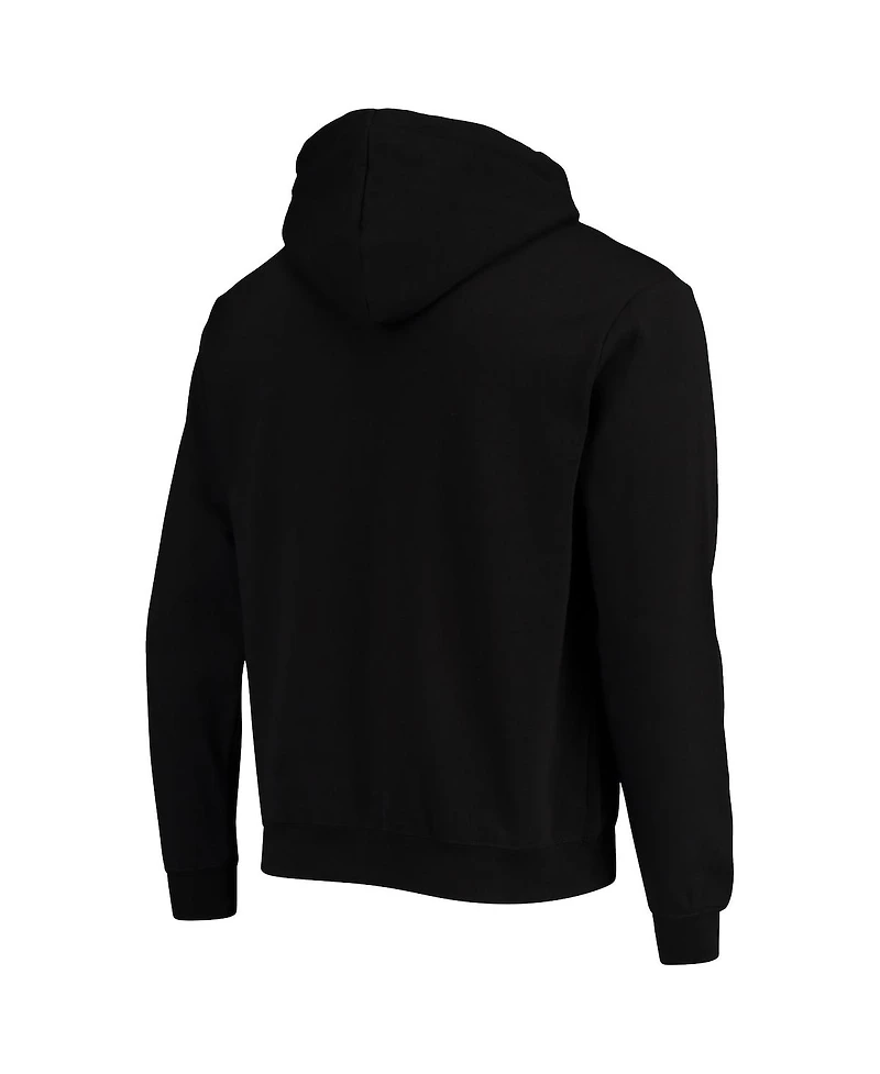 Men's Colosseum Black New Mexico Lobos Arch & Logo 3.0 Full-Zip Hoodie