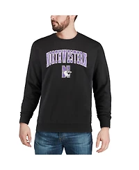 Colosseum Men's Northwestern Wildcats Arch & Logo Crew Neck Sweatshirt