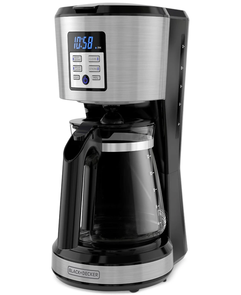Black & Decker 12-Cup Programmable Coffeemaker with Vortex Technology