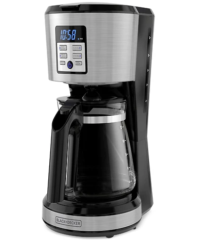 Black & Decker 12-Cup Programmable Coffeemaker with Vortex Technology