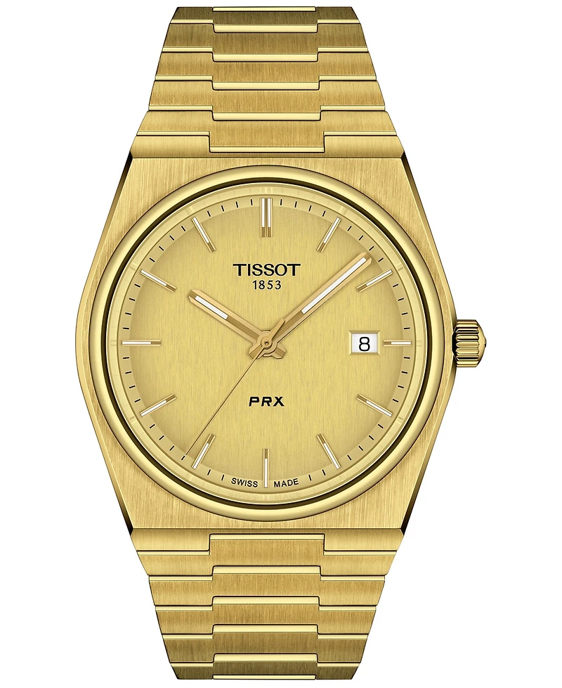 Tissot Men's Prx Gold-Tone Stainless Steel Bracelet Watch 40mm
