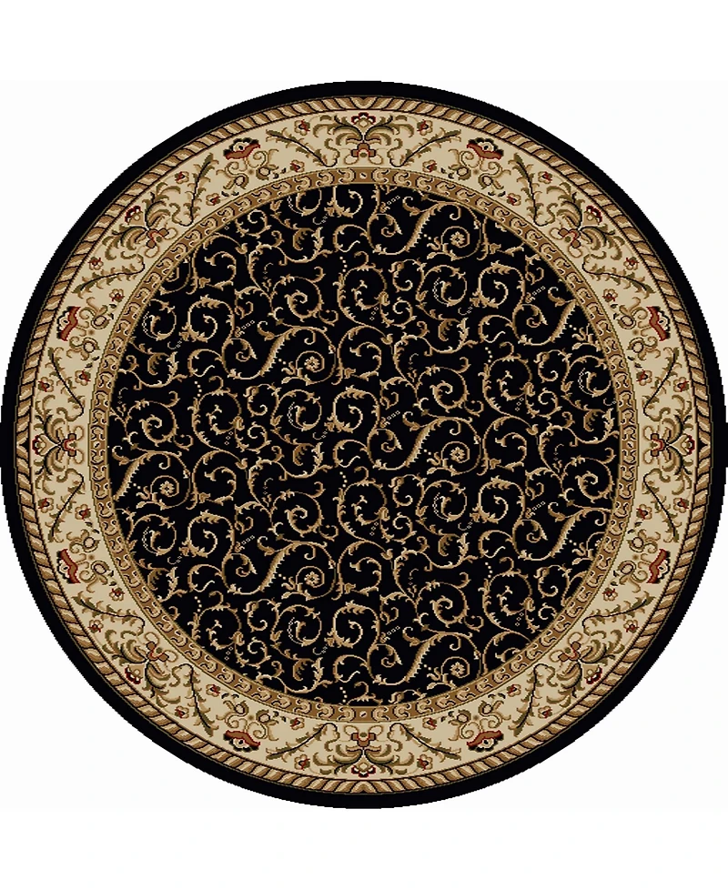 Closeout! Km Home Pesaro 5'3" x 5'3" Round Area Rug
