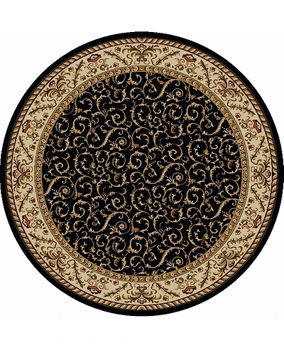 Closeout! Km Home Pesaro 5'3" x 5'3" Round Area Rug