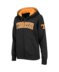 Women's Stadium Athletic Charcoal Tennessee Volunteers Arched Name Full-Zip Hoodie