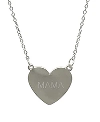 Adornia Mama Heart Necklace