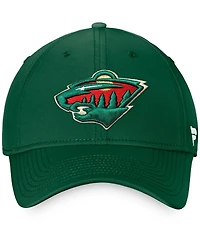 Men's Fanatics Green Minnesota Wild Team Core Primary Logo Flex Hat