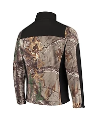 Men's Dunbrooke Realtree Camo and Black Cleveland Browns Circle Hunter Softshell Full-Zip Jacket