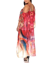 Plus Sheer Maxi Caftan