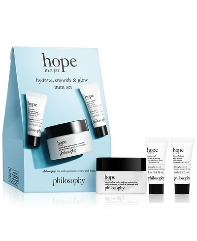 philosophy 3-Pc. hope in a jar hydrate, smooth & glow mini set