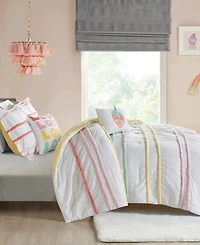 Intelligent Design Haisley Chenille Trim 5-Pc. Duvet Cover Set, Full/Queen