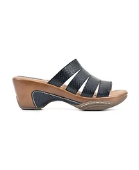 White Mountain Women's Valora Clog Slide Sandals