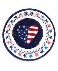 Certified International Stars and Stripes Melamine Dinner Set, 12 Piece
