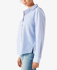 Lucky Brand Women's Cotton The Boyfriend Button-Down Shirt