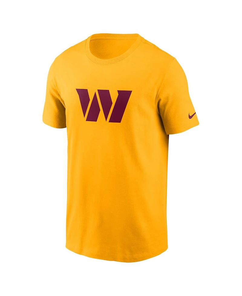 Men's Nike Gold Washington Commanders Primary Logo T-shirt