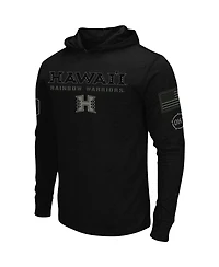 Men's Black Hawaii Warriors Oht Military-Inspired Appreciation Hoodie Long Sleeve T-shirt