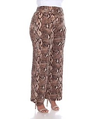 Plus Printed Palazzo Pants