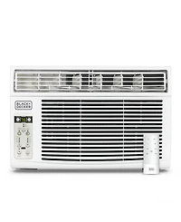 Black+Decker BD06WT6 6000 Btu Window Air Conditioner Unit, Ac Cools Up to 250 Square Feet, Energy Efficient, White