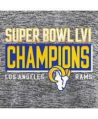 Men's Fanatics Gray Los Angeles Rams Super Bowl Lvi Champions Stacked Depth T-shirt