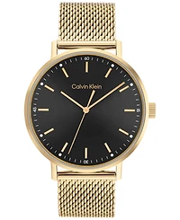 Calvin Klein Gold-Tone Mesh Bracelet Watch 42mm