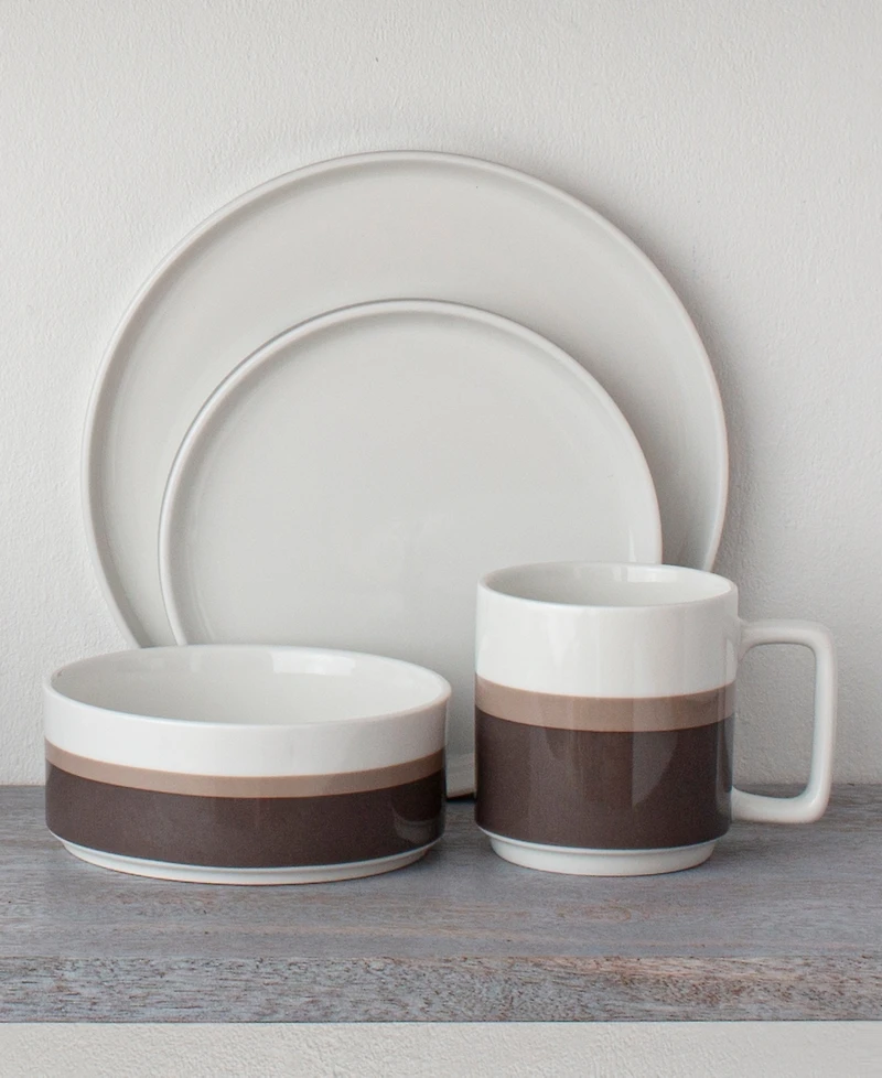 Noritake ColorStax Stripe Place Setting, 4 Piece