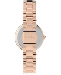 Timex Women's City Rose Gold-Tone Low Lead Brass Bracelet Watch 32mm