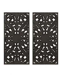 Madison Park Botanical Panel Carved Wall Set, 2 Piece