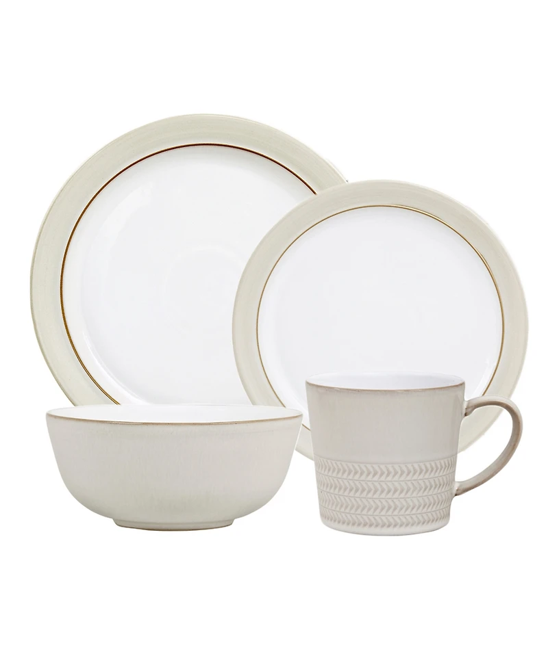 Denby Natural Canvas 16 Pc. Dinnerware Set, Service for 4